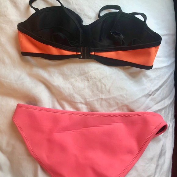 NWOT MUXILOVE Neon Colorblock Bikini (XS/S) - Picture 3 of 5